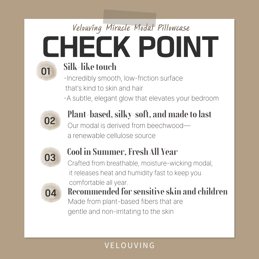 Velouving l Miracle Modal Pillowcases – Hypoallergenic, Cooling