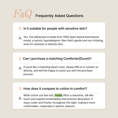 Velouving l Hera Modal Pillowcases (Set of 2) – Hypoallergenic, Cooling