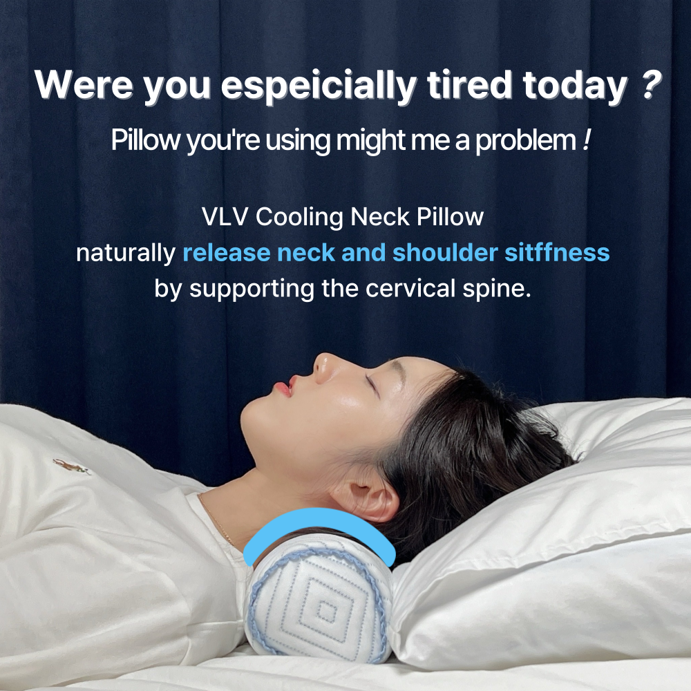 Comfortable cooling neck pillow made in Korea