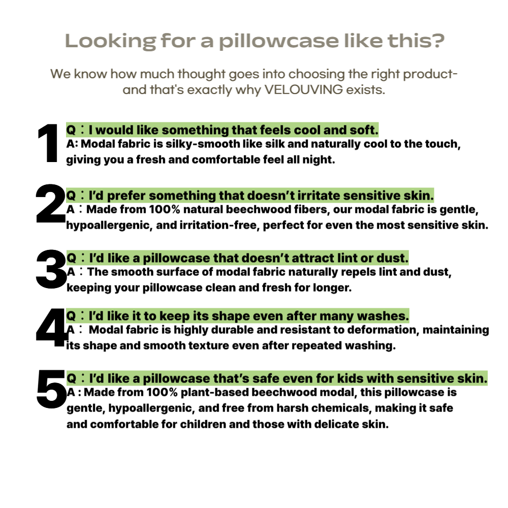 Velouving l Miracle Modal Pillowcases – Hypoallergenic, Cooling