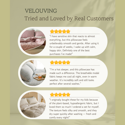 Velouving l Hera Modal Pillowcases (Set of 2) – Hypoallergenic, Cooling